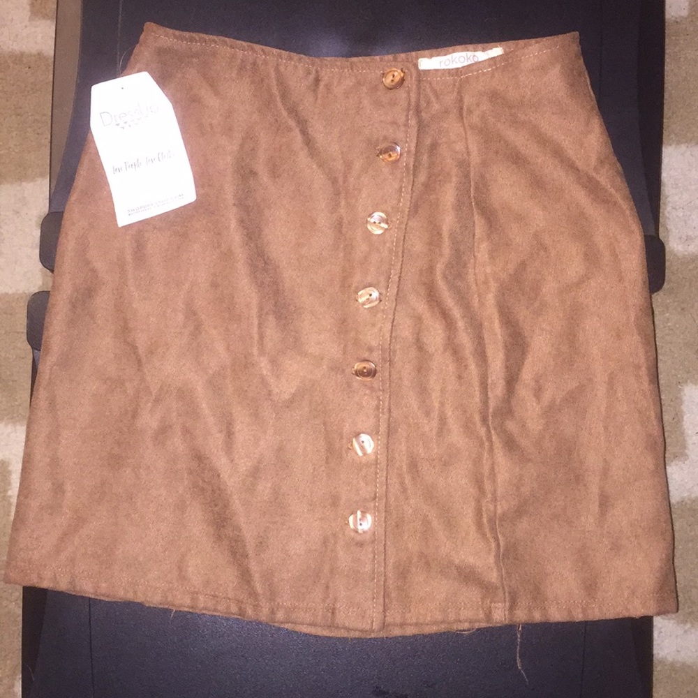 Dress Up Taupe Medium Skirt
